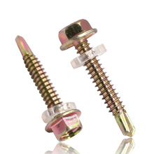 High quality&strength Carbon Steel Yellow Zinc Plated Wood Screw Roofing Screw